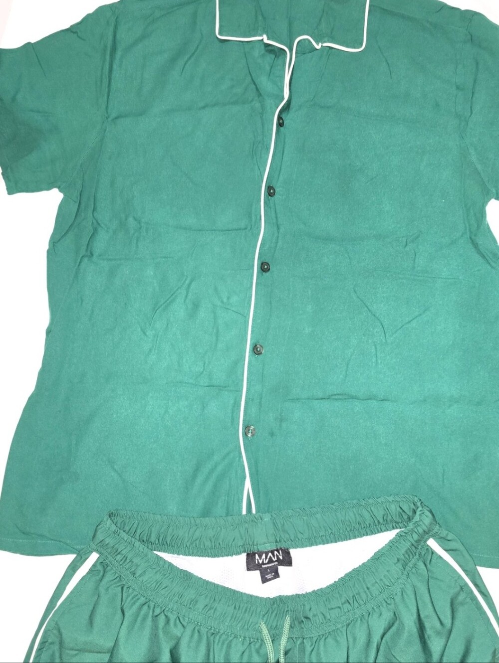 Title:MAN Green Summer Short Set Matching Outfit
